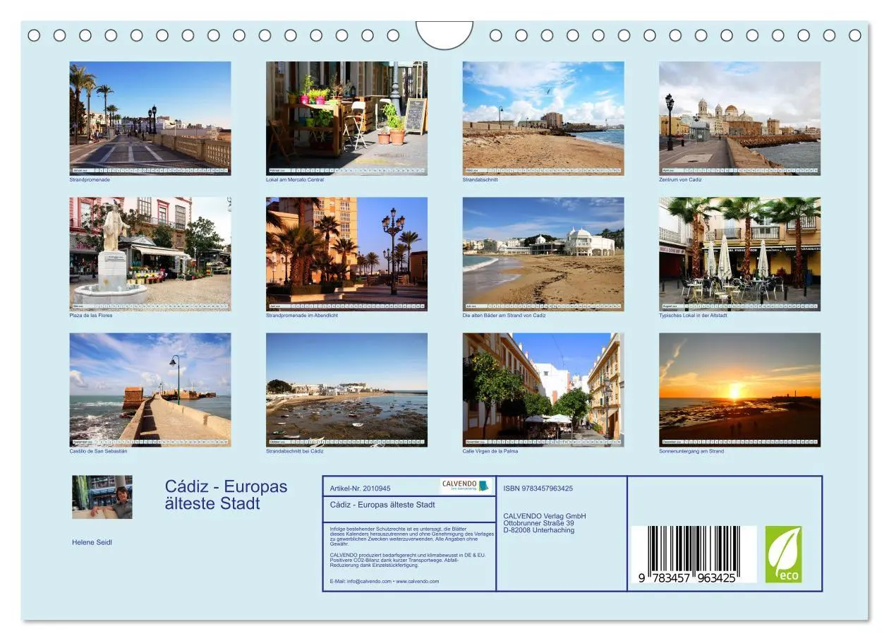 Bild: 9783457963425 | Cádiz - Europas älteste Stadt (Wandkalender 2026 DIN A4 quer),...