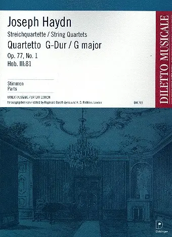 Quartett G-Dur op 77 1 Hob 3 81