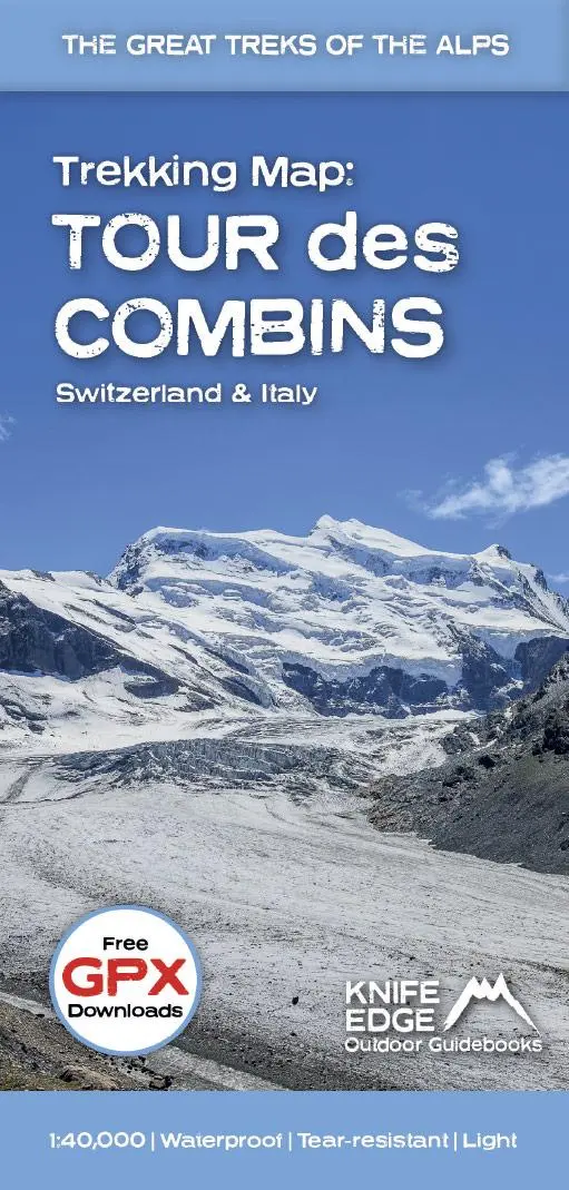 Cover: 9781912933525 | Trekking Map: Tour Des Combins: 1:40,000 | Andrew Mccluggage | 2024