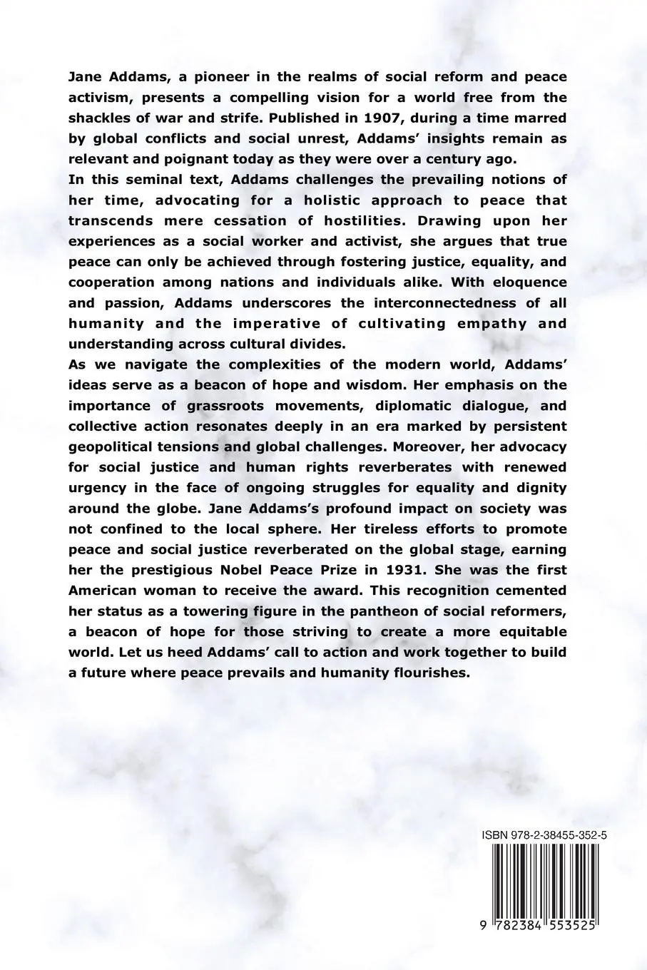 Rückseite: 9782384553525 | Newer Ideals of Peace | Nobel Peace Prize Winner | Jane Addams | Buch