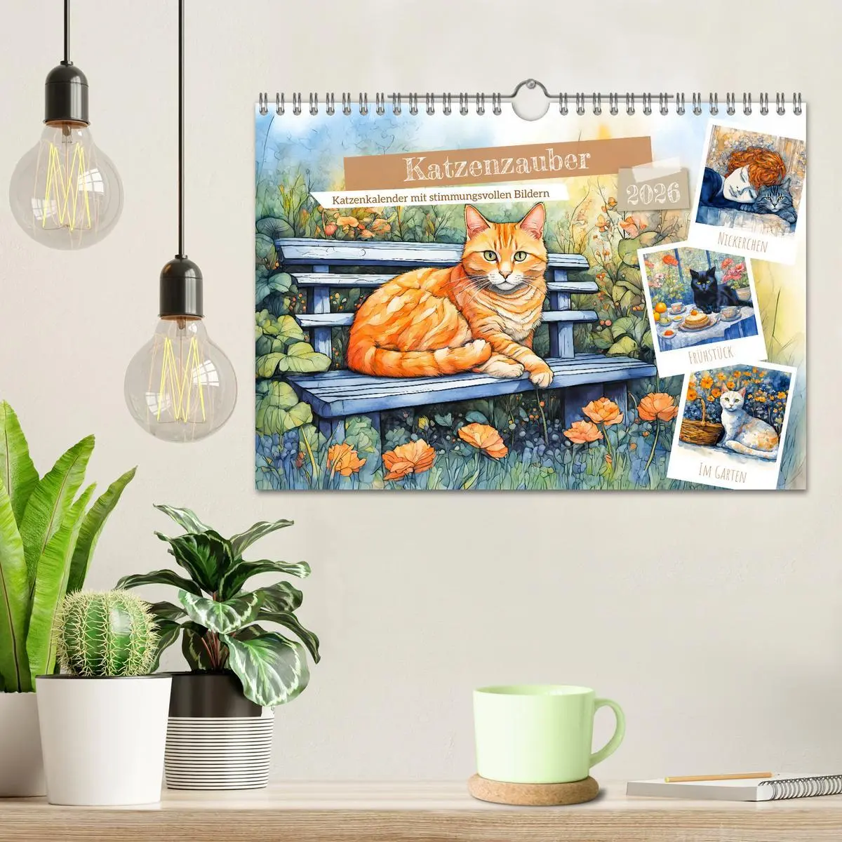Bild: 9783457263525 | Katzenzauber - Katzenkalender mit stimmungsvollen Bildern...