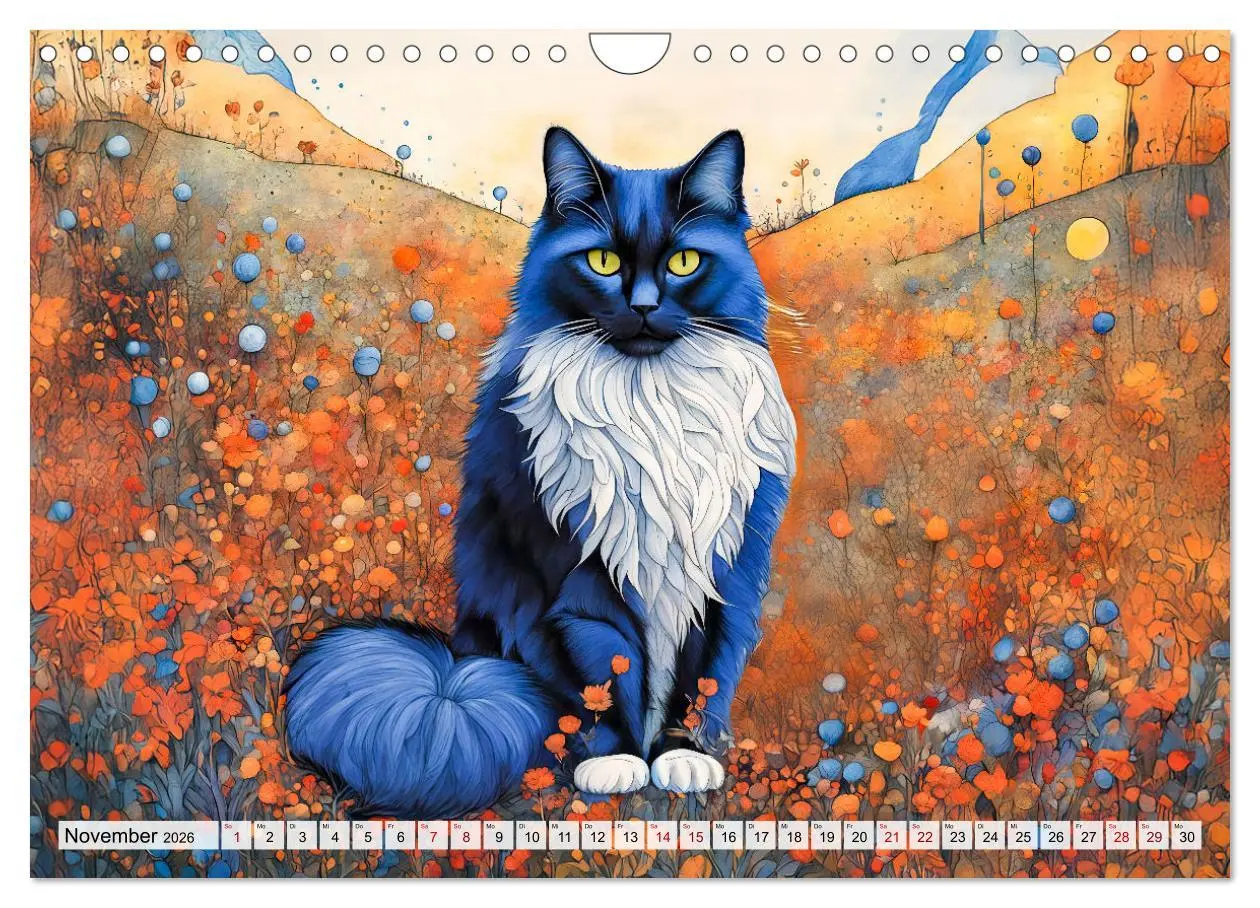 Bild: 9783457263525 | Katzenzauber - Katzenkalender mit stimmungsvollen Bildern...