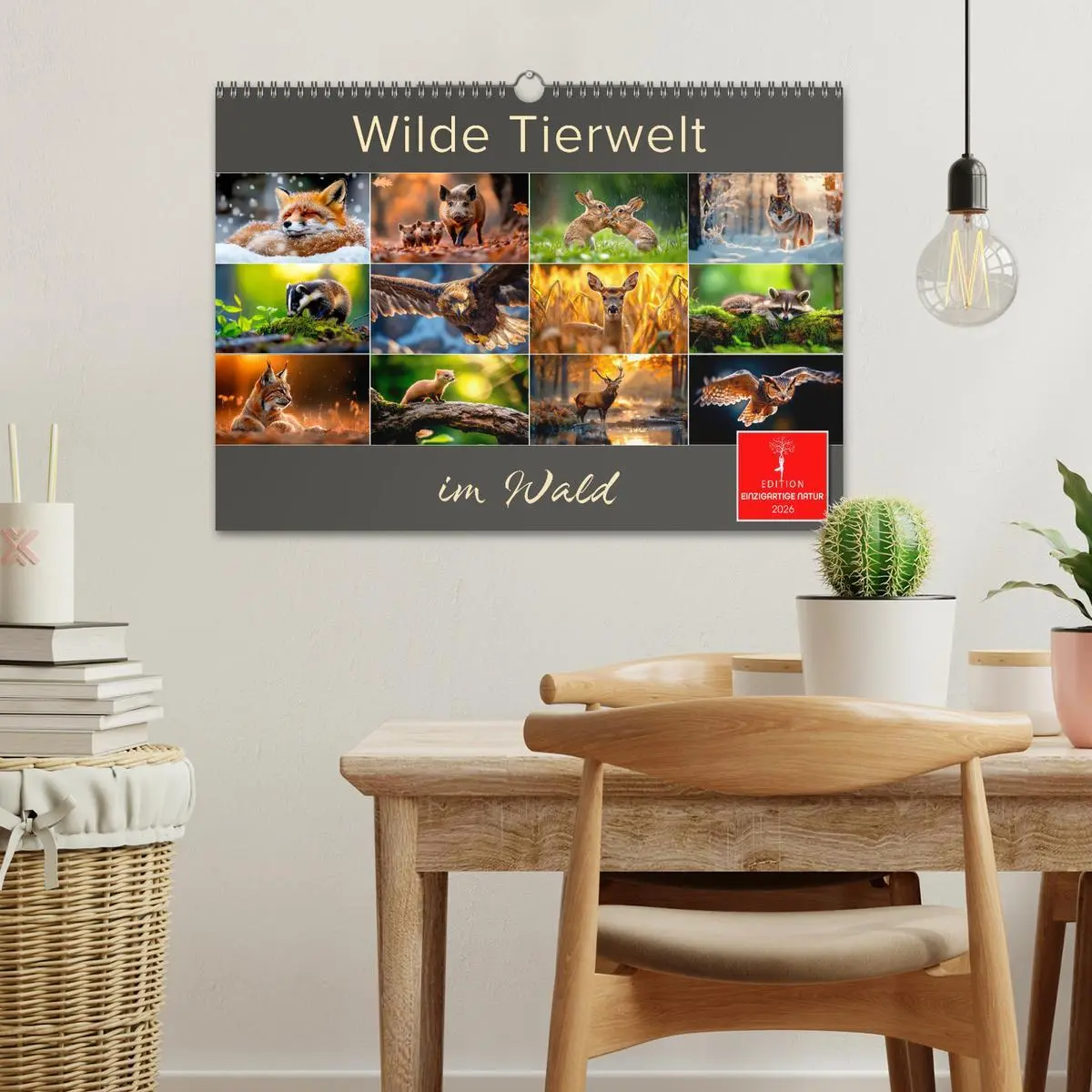 Bild: 9783457333525 | Wilde Tierwelt im Wald (Wandkalender 2026 DIN A3 quer), CALVENDO...
