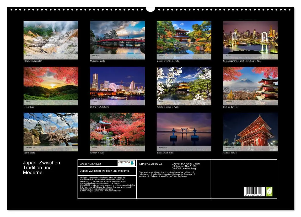 Bild: 9783516043525 | Japan. Zwischen Tradition und Moderne (Wandkalender 2026 DIN A2...