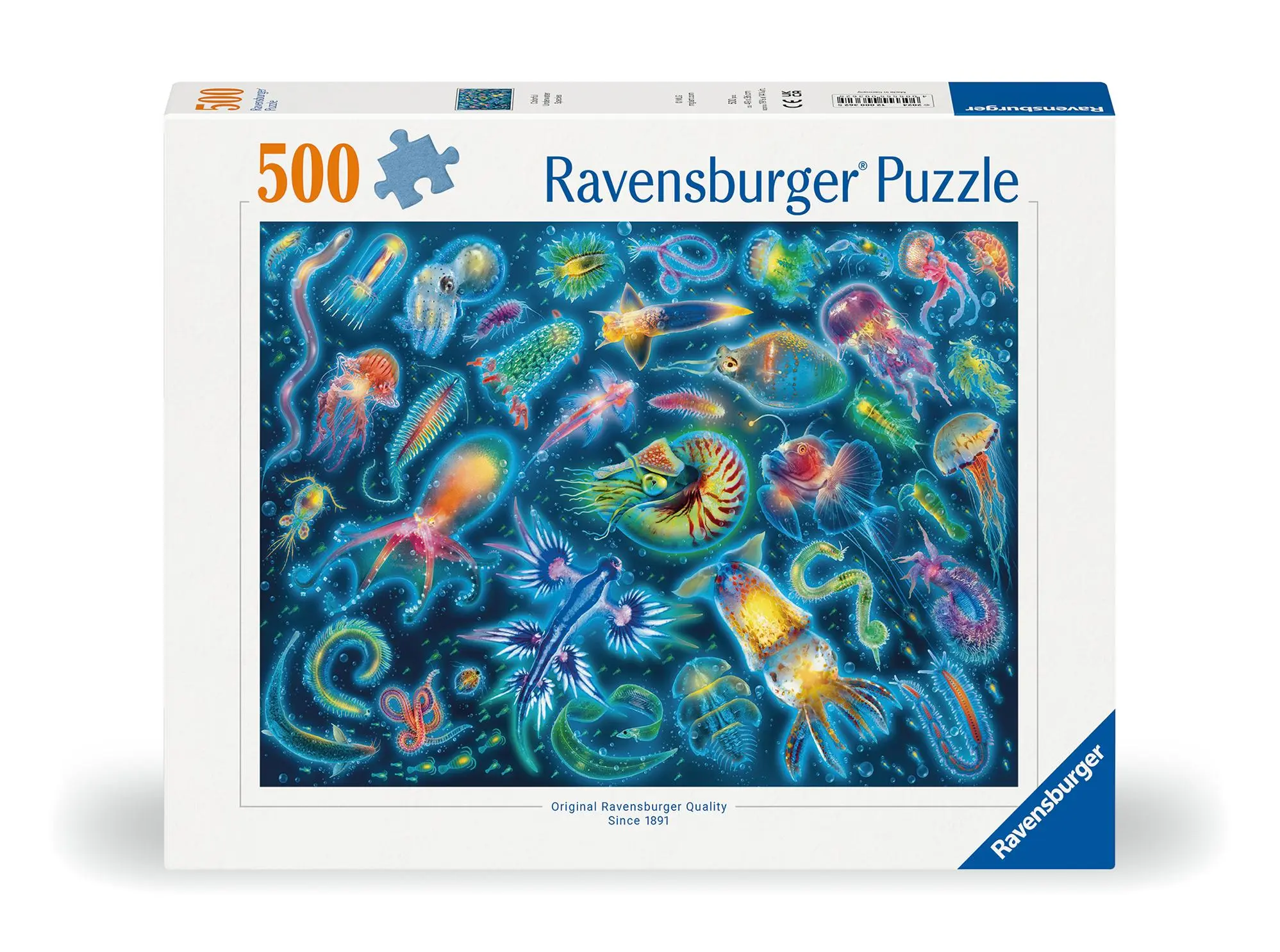 Cover: 4005555003625 | Erwachsenenpuzzle 500 Teile - Farbenfrohe Quallen | Spiel | 12000362
