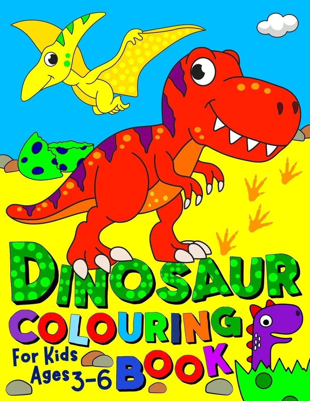 Cover: 9781916293625 | Dinosaur Colouring Book for Kids Ages 3-6 | Silly Bear | Taschenbuch