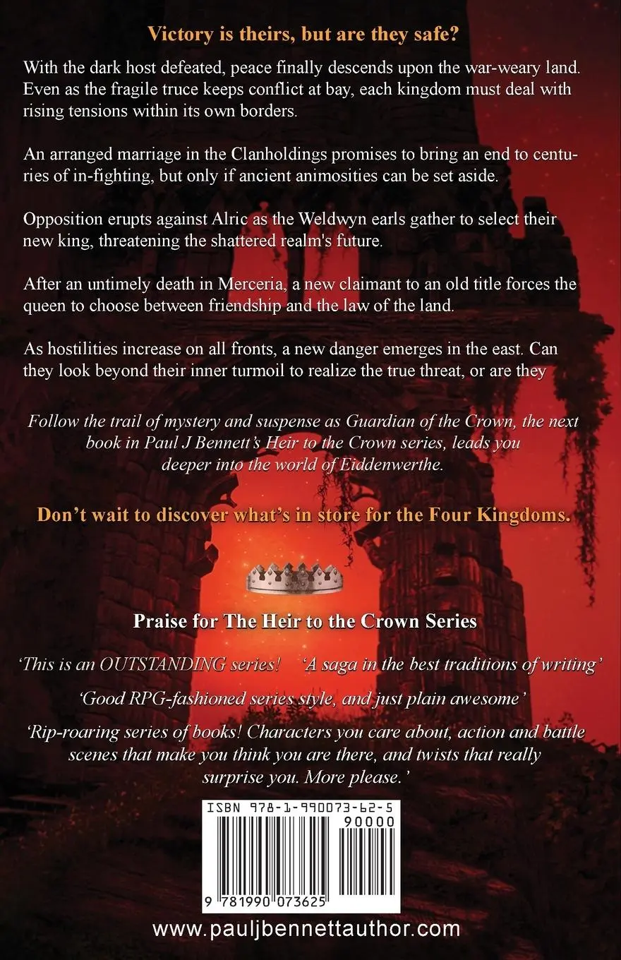 Rückseite: 9781990073625 | Guardian of the Crown | An Epic Fantasy Novel | Paul J Bennett | Buch