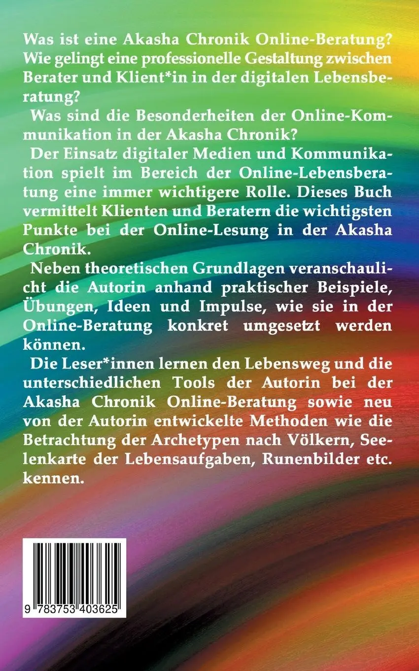 Rückseite: 9783753403625 | Akasha Chronik | Online-Beratung | Danelia Leonard | Taschenbuch