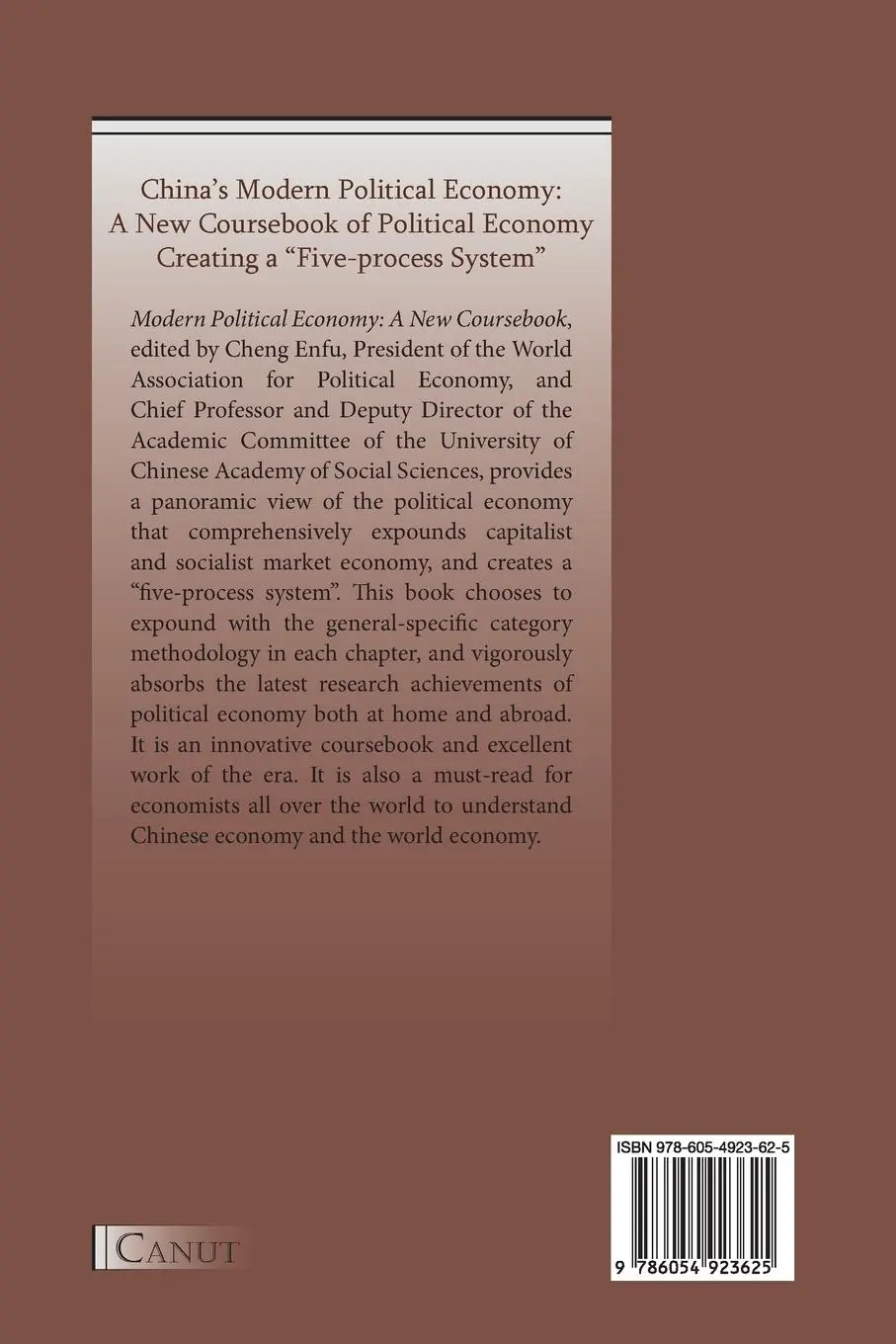 Rückseite: 9786054923625 | Modern Political Economy | A New Coursebook | Enfu Cheng (u. a.)