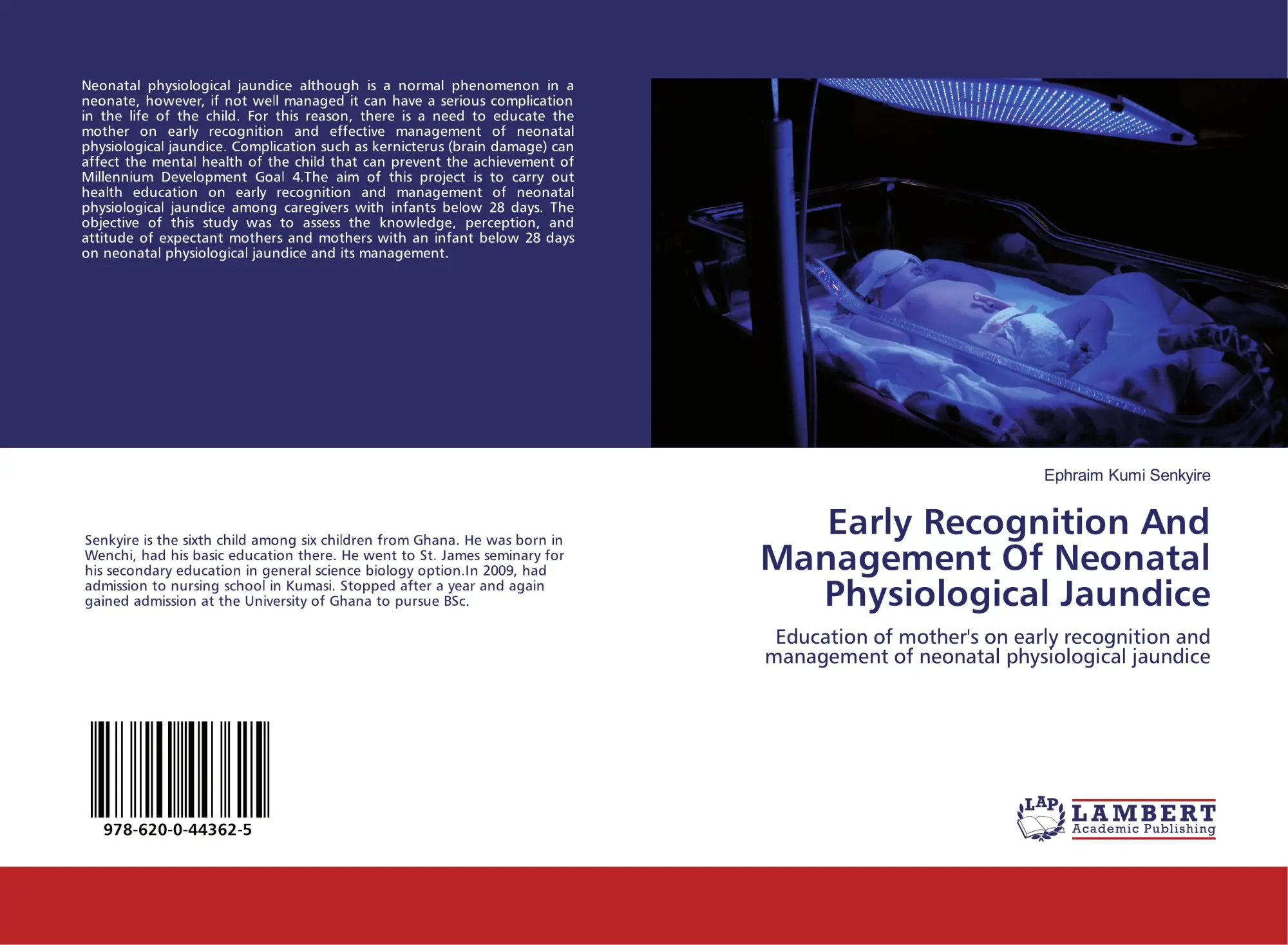 Cover: 9786200443625 | Early Recognition And Management Of Neonatal Physiological Jaundice