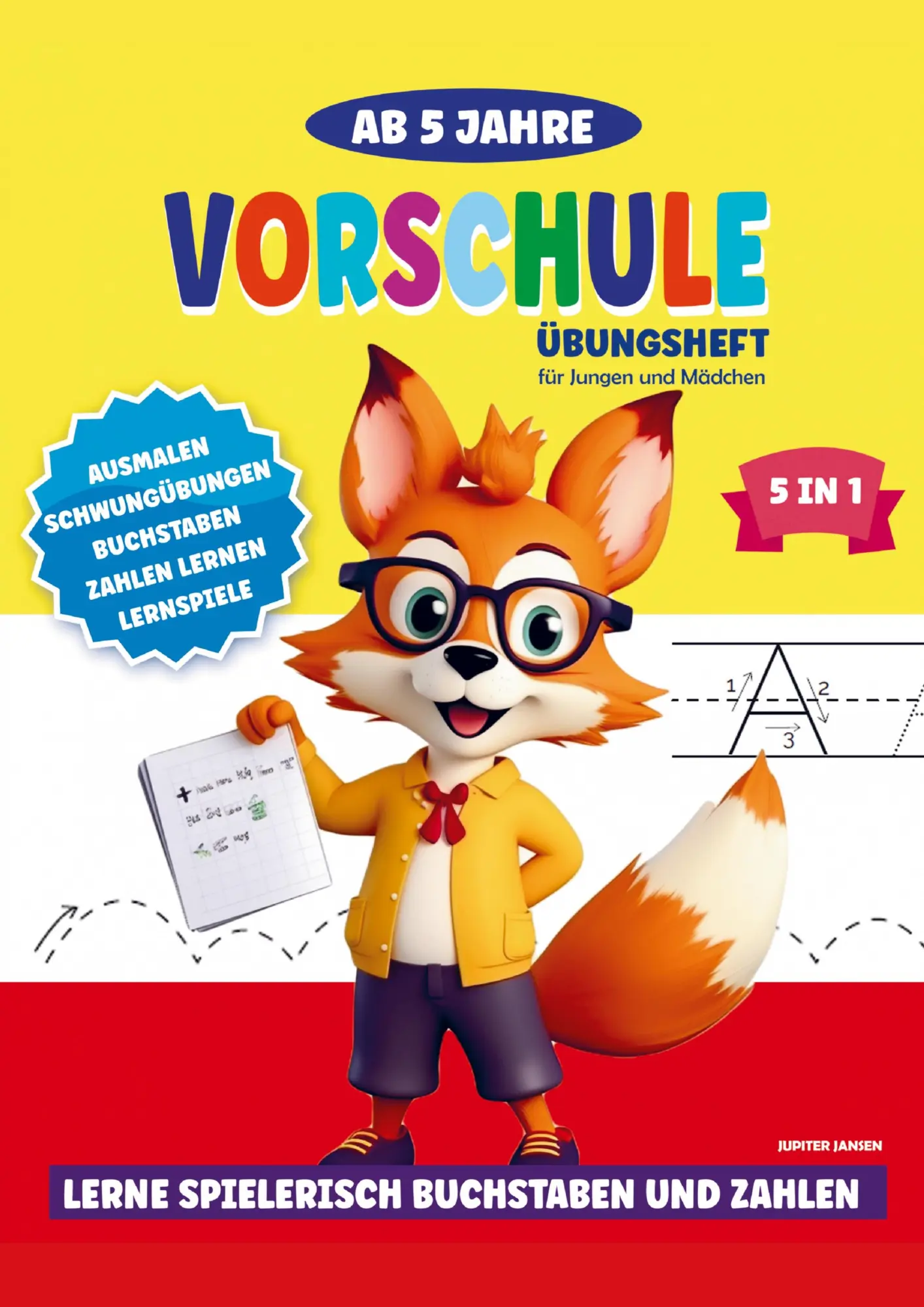 Cover: 9789403713625 | Vorschule Übungsheft ab 5 Jahre für Jungen und Mädchen | Jansen | Buch