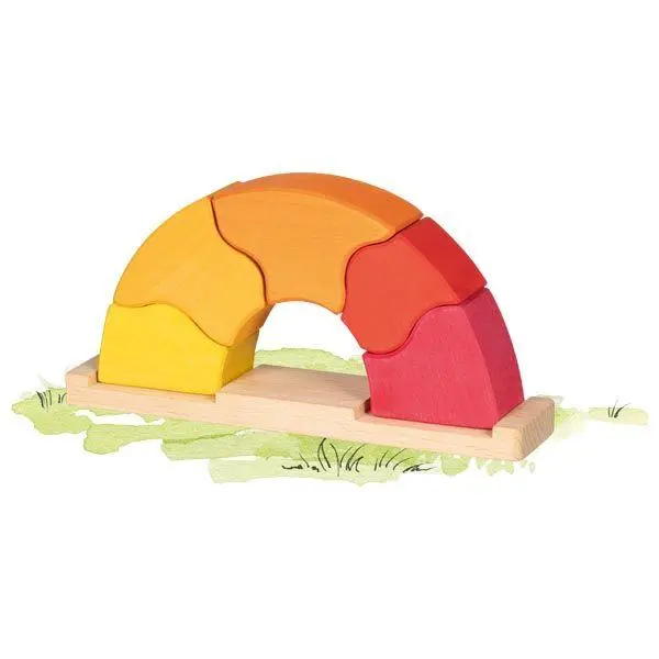 Cover: 4013594583725 | Puzzle Sonnenaufgang | 17,1 x 4 x 8,3 cm, Holz, 6 Teile, per Stück