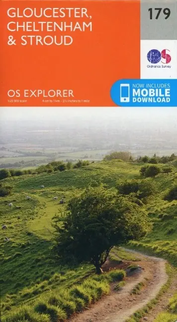 Cover: 9780319243725 | Gloucester, Cheltenham and Stroud | Ordnance Survey | (Land-)Karte