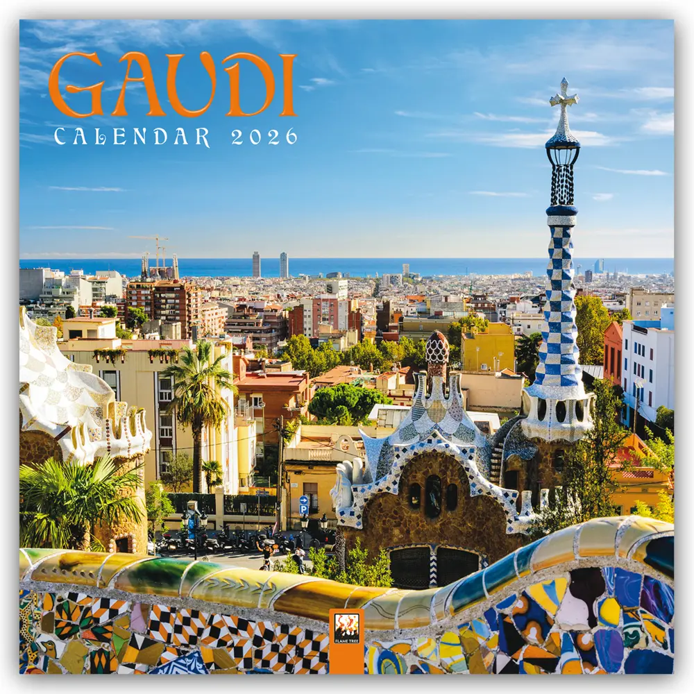 Cover: 9781835623725 | Gaudí Wall Calendar 2026 (Art Calendar) | Flame Tree Publishing | 2026