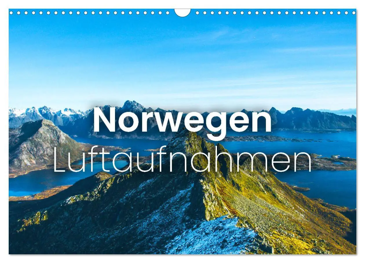 Cover: 9783457553725 | Norwegen Luftaufnahmen (Wandkalender 2026 DIN A3 quer), CALVENDO...