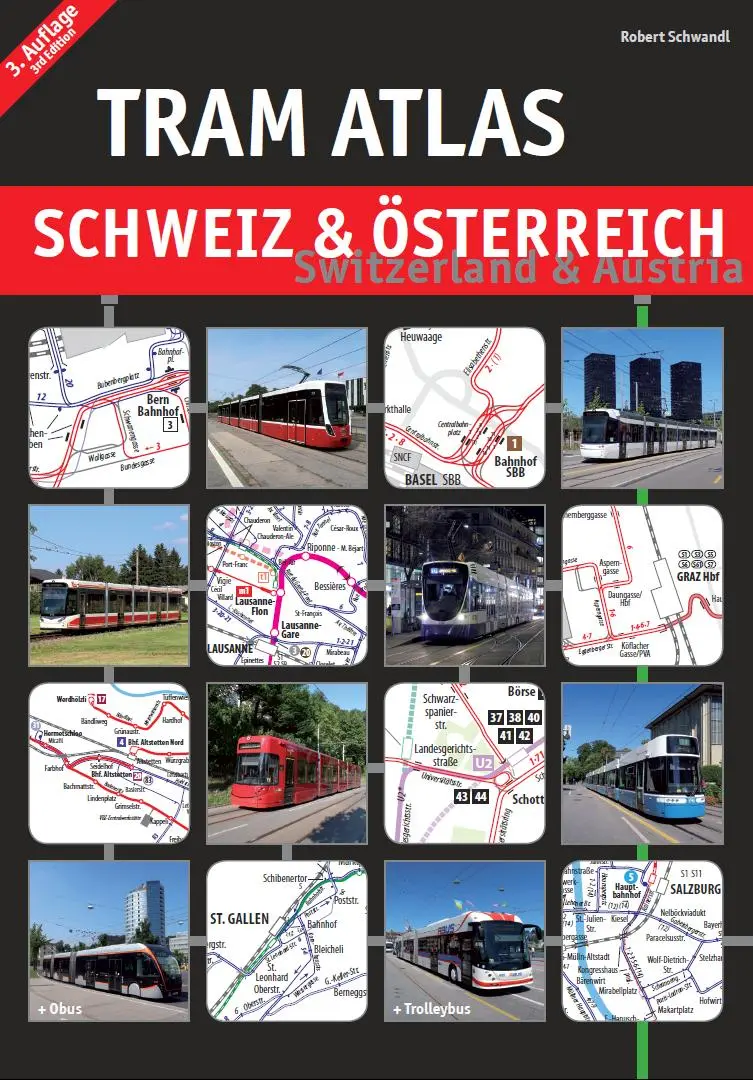Cover: 9783936573725 | Tram Atlas Schweiz &amp; Österreich | Switzerland &amp; Austria | Schwandl