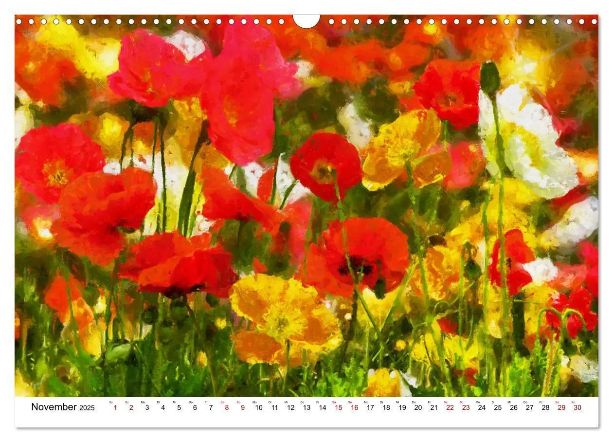 Bild: 9783383983825 | Bunte Mohnblumen - Impressionen der Mohnblüte in Acrylfarbe...