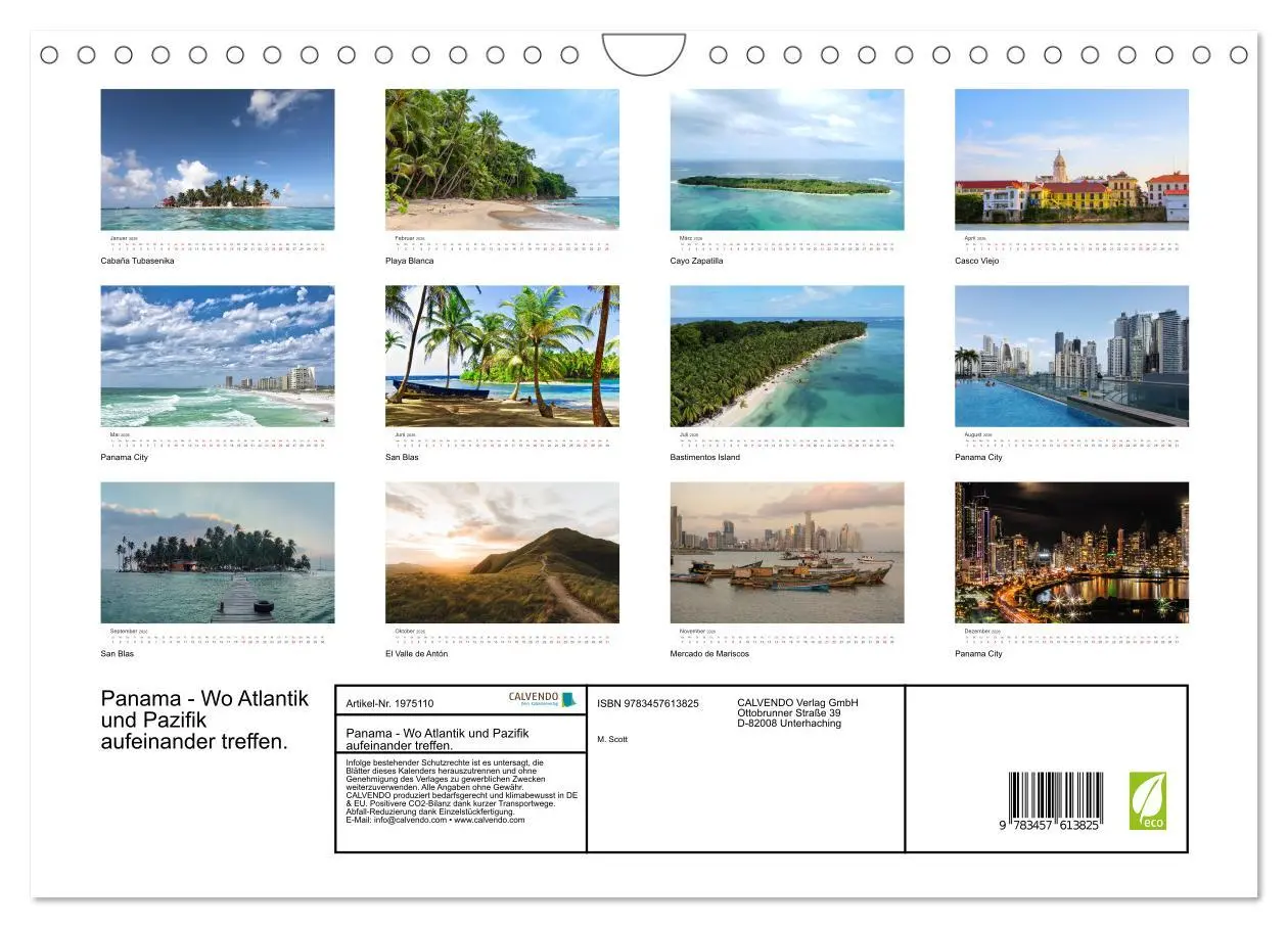 Bild: 9783457613825 | Panama - Wo Atlantik und Pazifik aufeinander treffen. (Wandkalender...