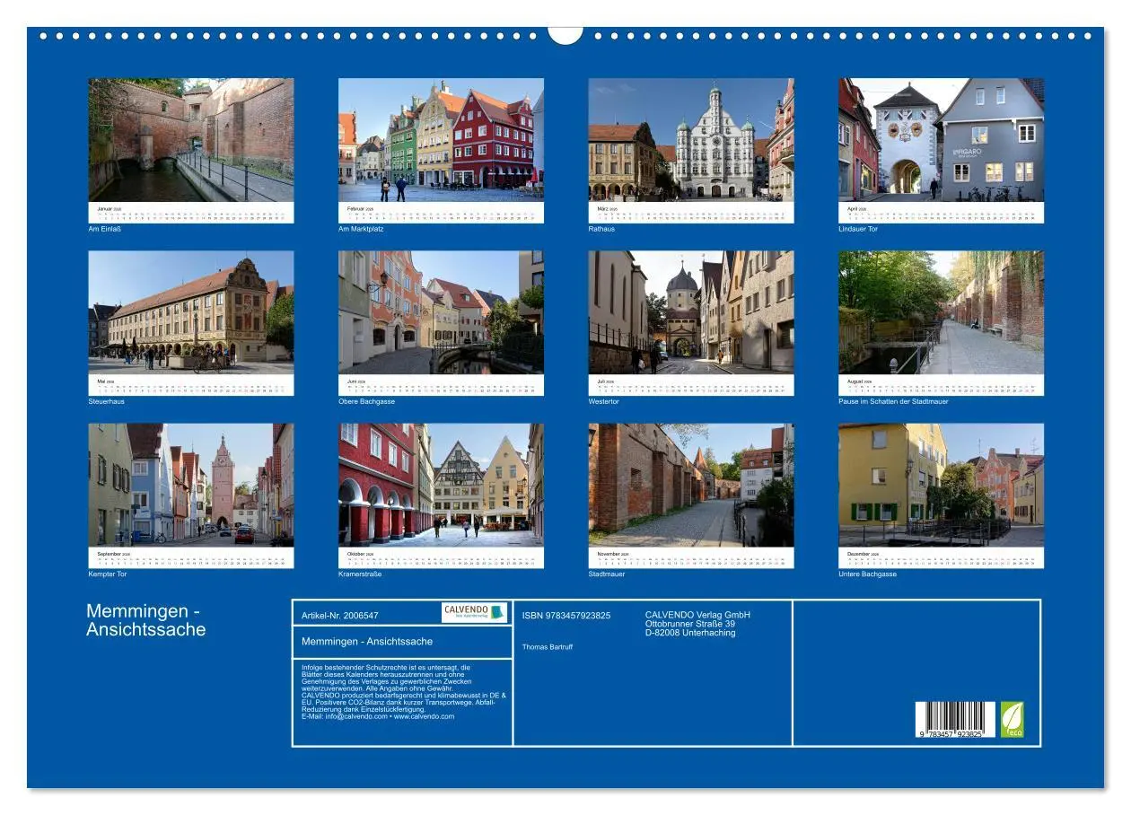 Bild: 9783457923825 | Memmingen - Ansichtssache (Wandkalender 2026 DIN A2 quer), CALVENDO...