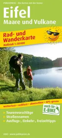 Cover: 9783747303825 | Eifel, Maare und Vulkane 1 : 50 000 | (Land-)Karte | Deutsch | 2018