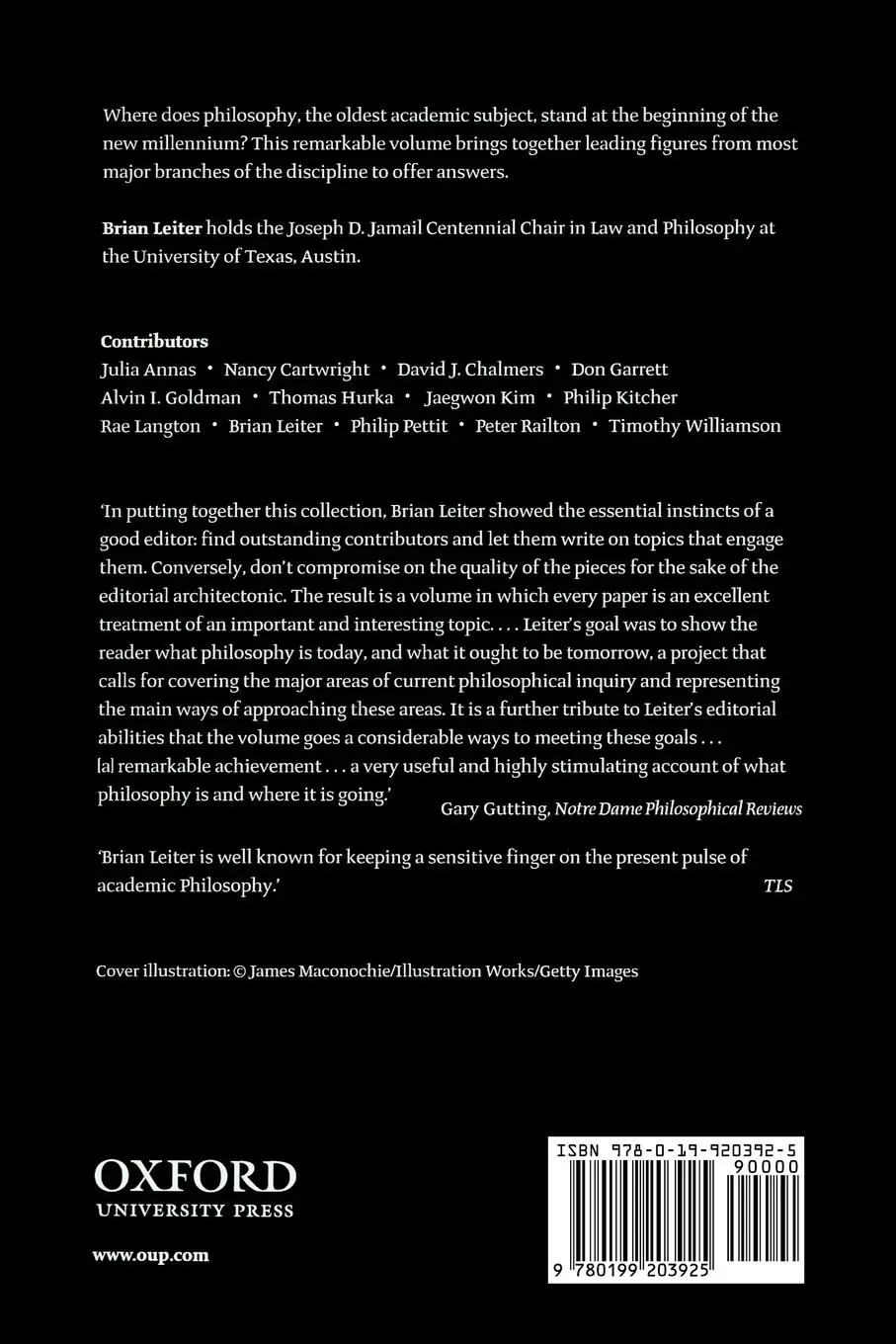 Rückseite: 9780199203925 | The Future for Philosophy | Brian Leiter | Taschenbuch | Englisch