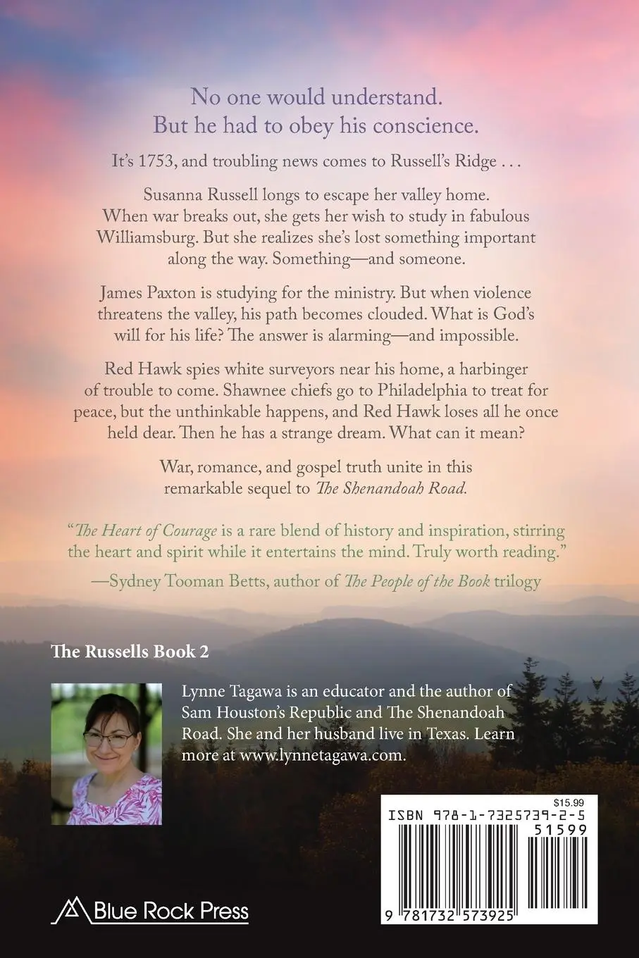 Rückseite: 9781732573925 | The Heart of Courage | A Novel of the French and Indian War | Tagawa