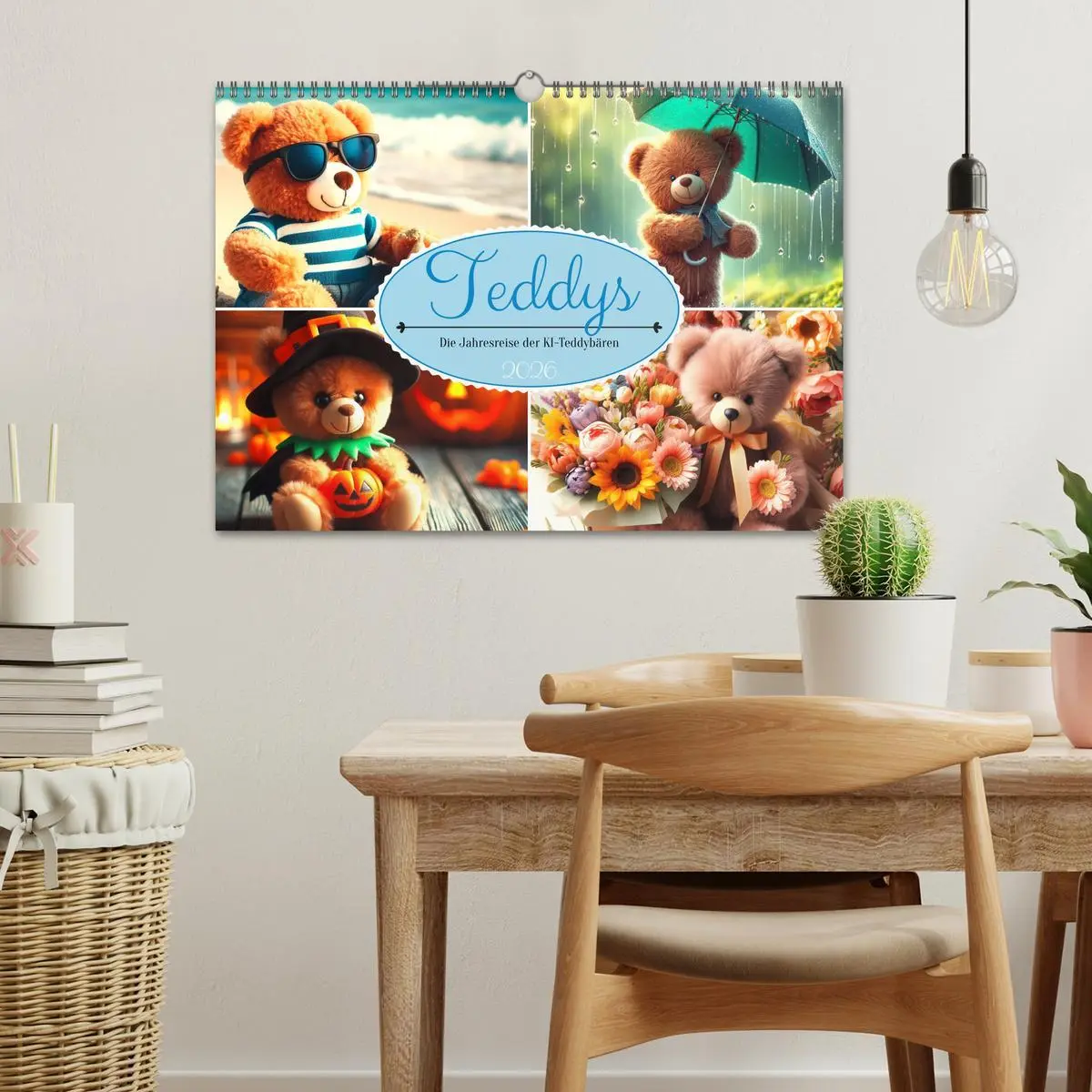 Bild: 9783457463925 | Teddys - Die Jahresreise der KI-Teddybären (Wandkalender 2026 DIN...