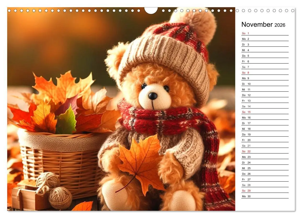Bild: 9783457463925 | Teddys - Die Jahresreise der KI-Teddybären (Wandkalender 2026 DIN...