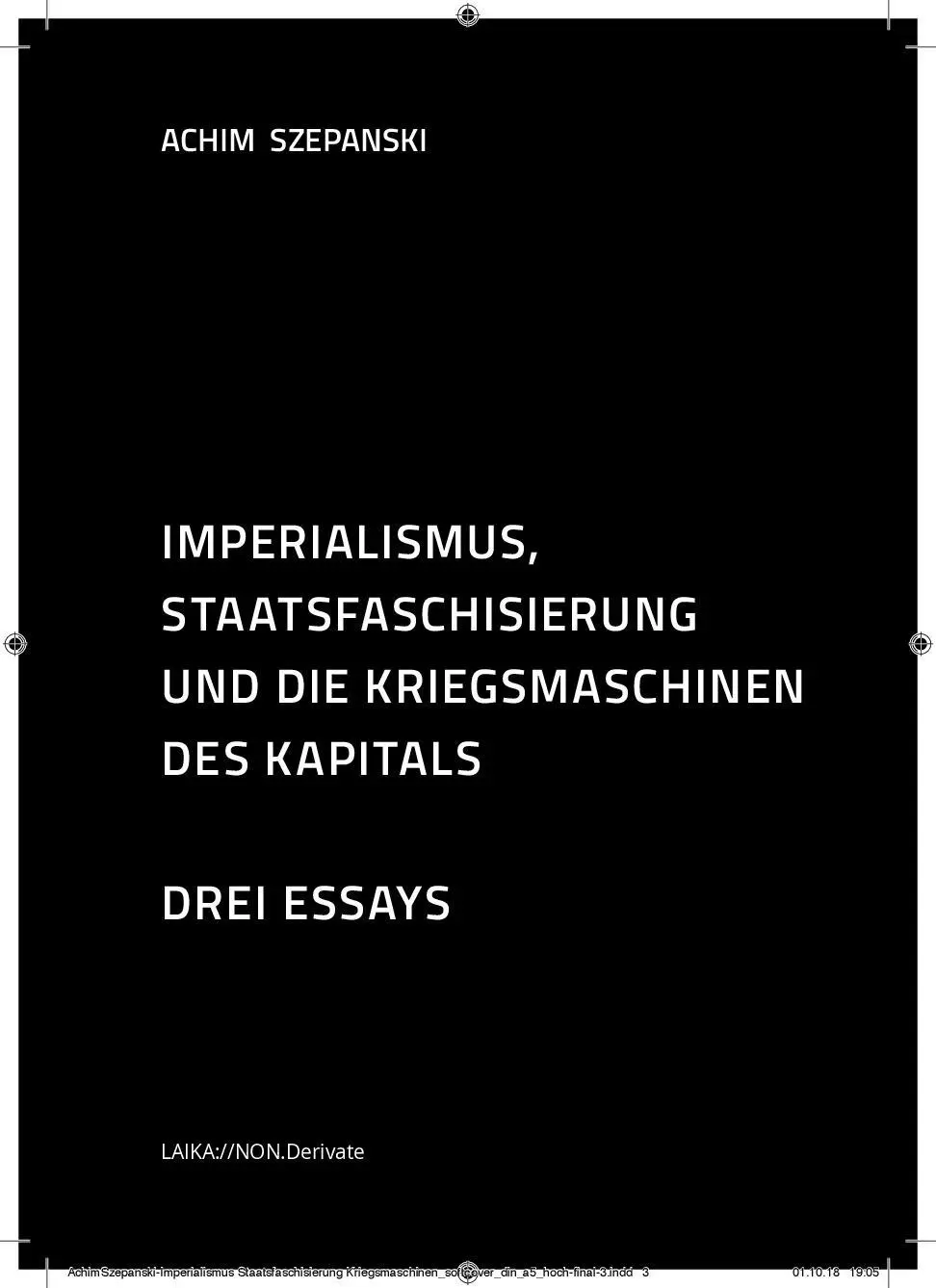 Cover: 9783944233925 | Imperialismus, Staatsfaschisierung und die Kriegsmaschinen des...
