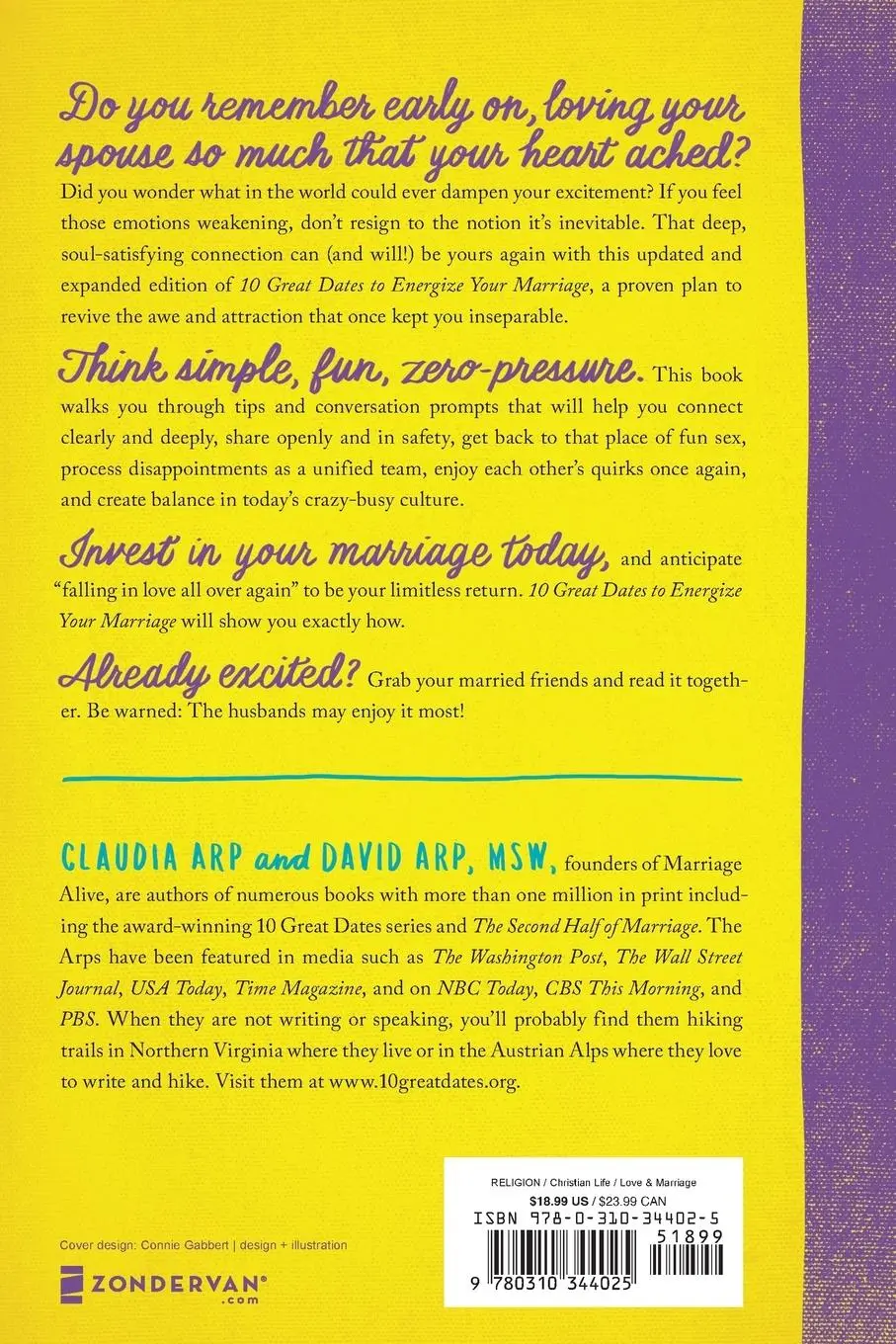 Rückseite: 9780310344025 | 10 Great Dates to Energize Your Marriage | David And Claudia Arp