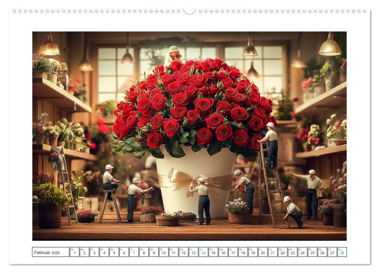 Bild: 9783457284025 | Zauberhafte Miniaturwelt (Wandkalender 2026 DIN A2 quer), CALVENDO...