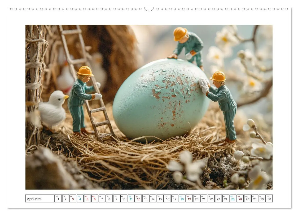 Bild: 9783457284025 | Zauberhafte Miniaturwelt (Wandkalender 2026 DIN A2 quer), CALVENDO...