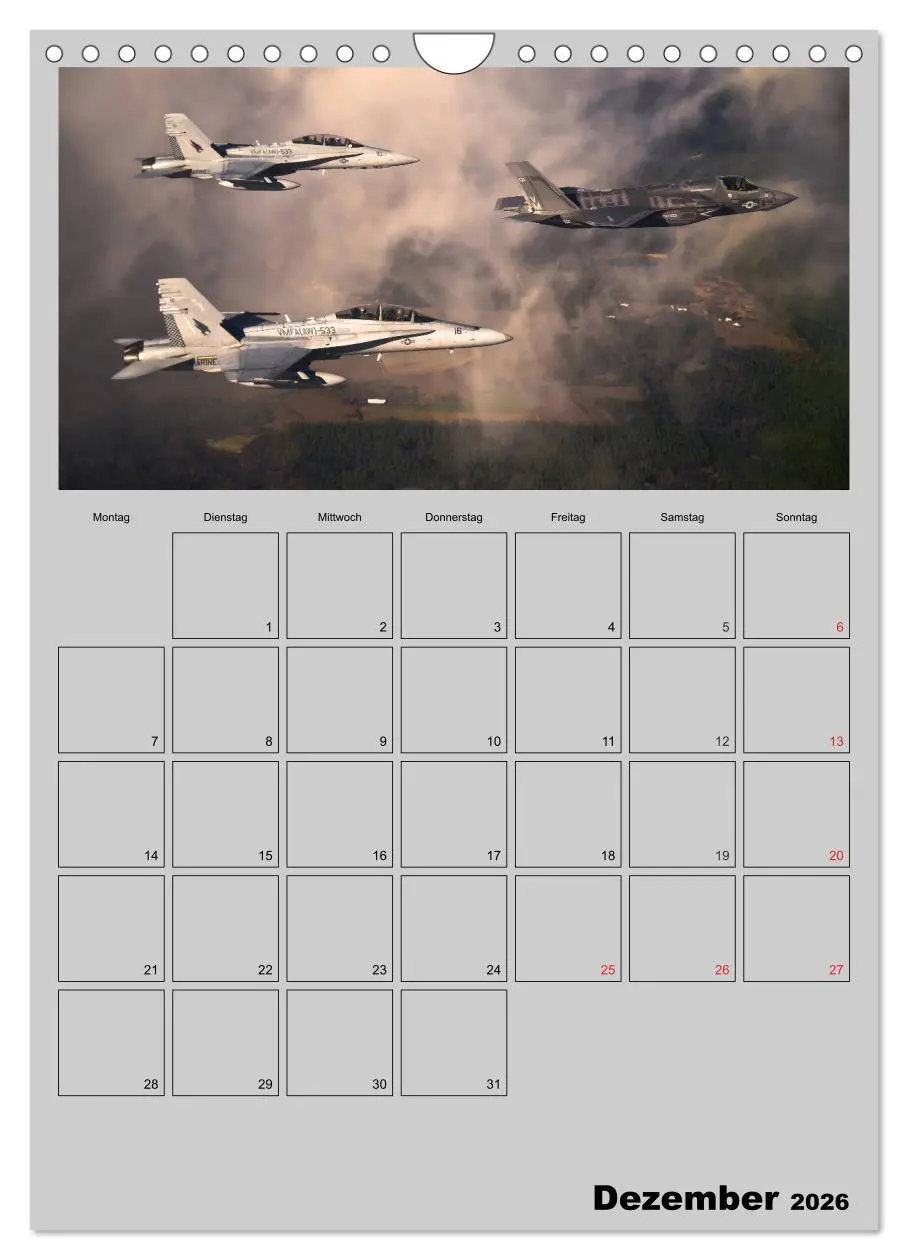 Bild: 9783516444025 | Militär. U.S. Kampfflugzeuge (Wandkalender 2026 DIN A4 hoch),...