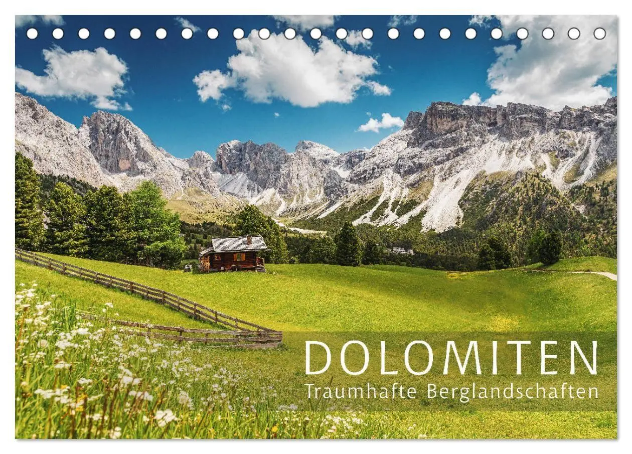 Dolomiten - Traumhafte Berglandschaften (Tischkalender 2027 DIN A5 quer), CALVENDO Monatskalender