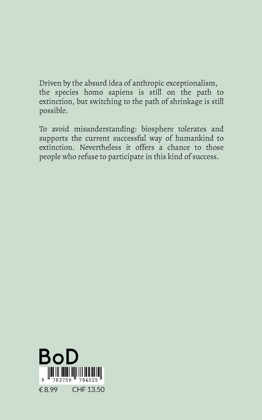 Rückseite: 9783759784025 | Against Anthropic Exceptionalism | Paul Nucleus | Taschenbuch | 2024
