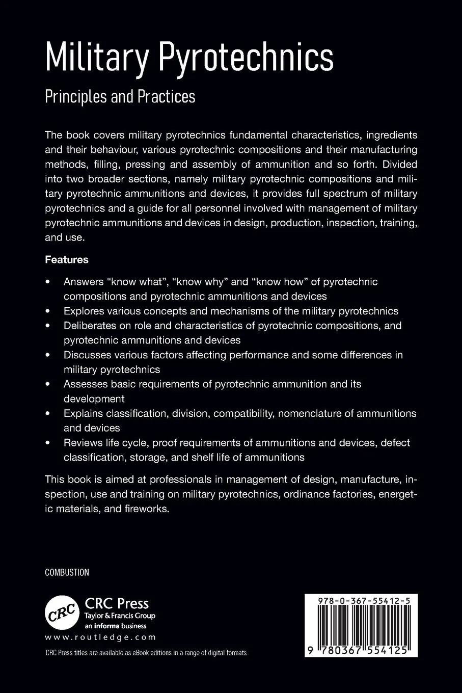 Rückseite: 9780367554125 | Military Pyrotechnics | Principles and Practices | Ajoy K. Bose | Buch