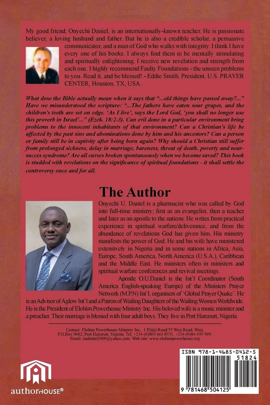 Rückseite: 9781468504125 | Faulty Foundations | The Unseen Problems | Onyechi Daniel | Buch