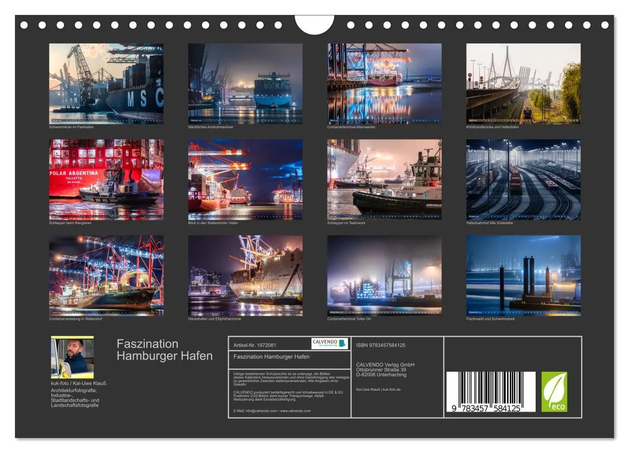 Bild: 9783457584125 | Faszination Hamburger Hafen (Wandkalender 2026 DIN A4 quer),...