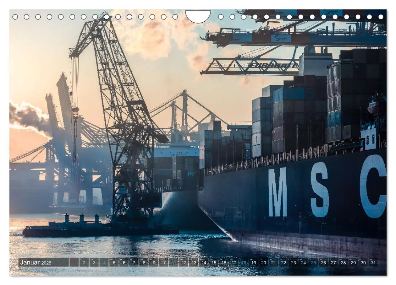 Bild: 9783457584125 | Faszination Hamburger Hafen (Wandkalender 2026 DIN A4 quer),...