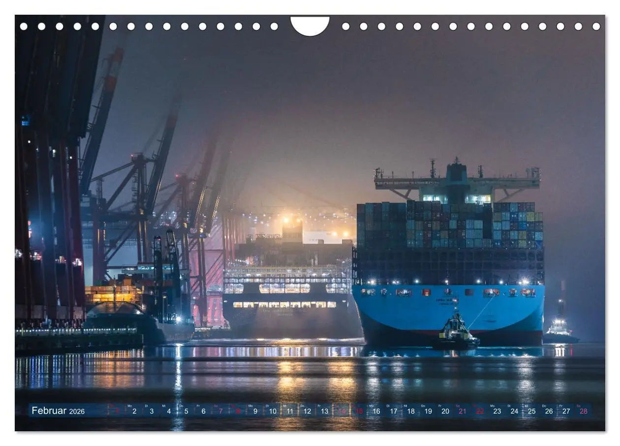 Bild: 9783457584125 | Faszination Hamburger Hafen (Wandkalender 2026 DIN A4 quer),...