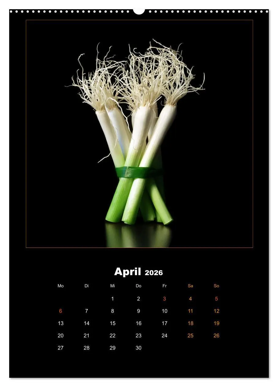 Bild: 9783516364125 | Vegan Food Kalender - Obst und Gemüse auf Schwarz (hochwertiger...