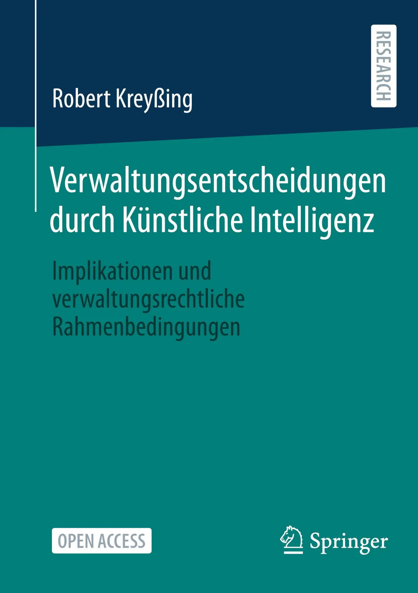 Cover: 9783658484125 | Verwaltungsentscheidungen durch Künstliche Intelligenz | Kreyßing