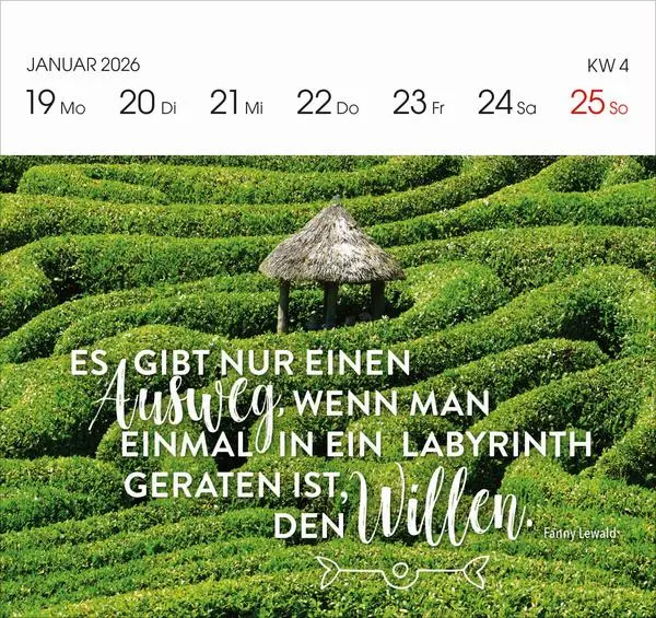 Bild: 9783731884125 | 53 Energie-Impulse für Powerfrauen 2026 | Verlag Korsch | Kalender