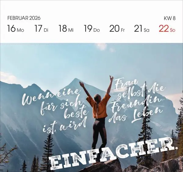 Bild: 9783731884125 | 53 Energie-Impulse für Powerfrauen 2026 | Verlag Korsch | Kalender