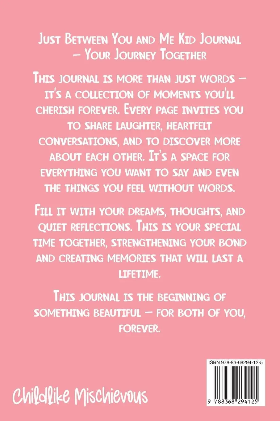 Rückseite: 9788368294125 | Just Between You and Me Kid Journal | Childlike Mischievous | Buch