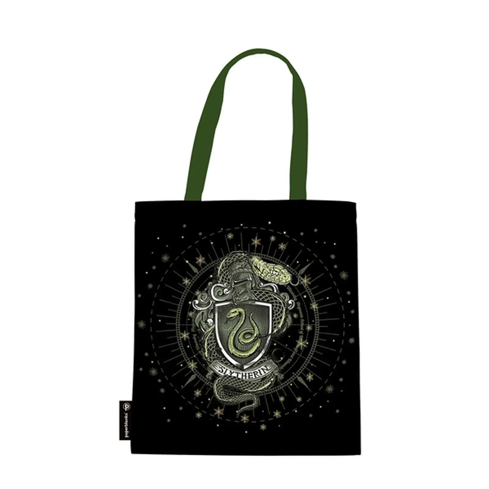 Cover: 9780349724225 | Slytherin Tote (Black) Canvas Bag by Paperblanks (Harry Potter...
