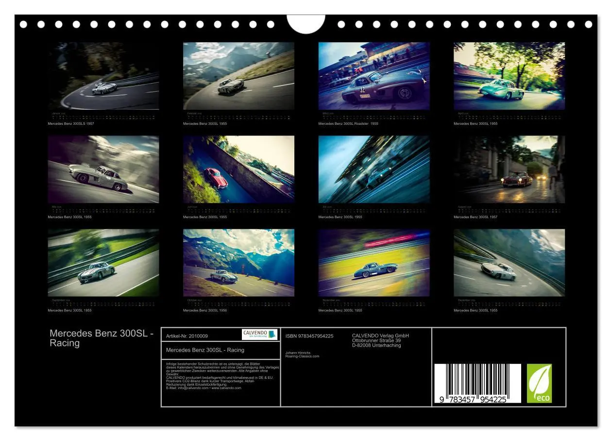 Bild: 9783457954225 | Mercedes Benz 300SL - Racing (Wandkalender 2026 DIN A4 quer),...