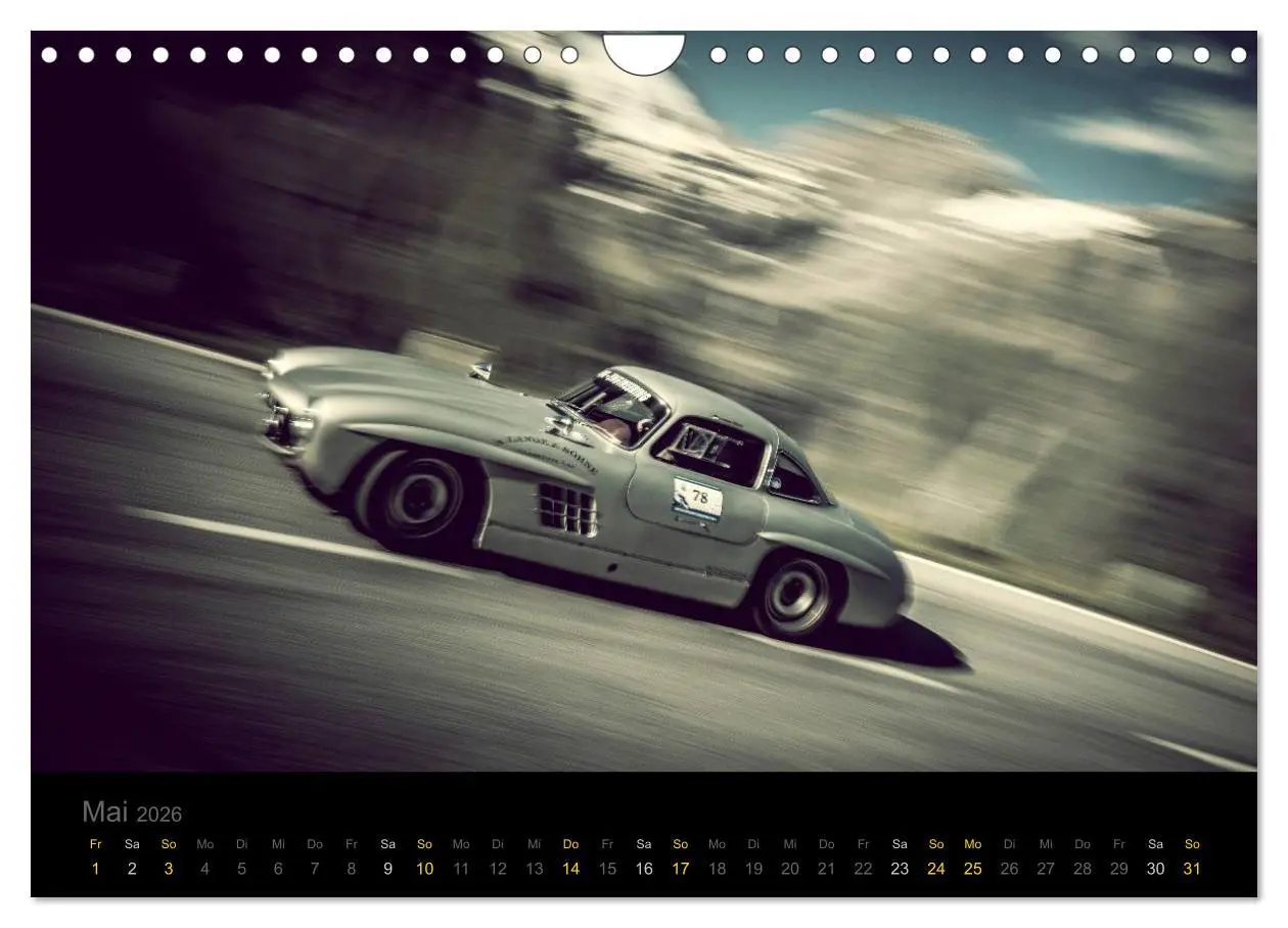 Bild: 9783457954225 | Mercedes Benz 300SL - Racing (Wandkalender 2026 DIN A4 quer),...