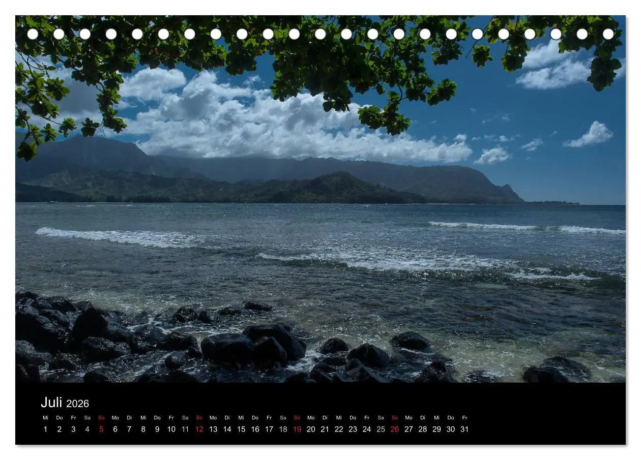 Bild: 9783516114225 | Hawaii - Kauai (Tischkalender 2026 DIN A5 quer), CALVENDO...