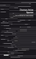 Cover: 9783940384225 | Spuren | Thomas Heise | Buch | 493 S. | Deutsch | 2010 | Vorwerk 8